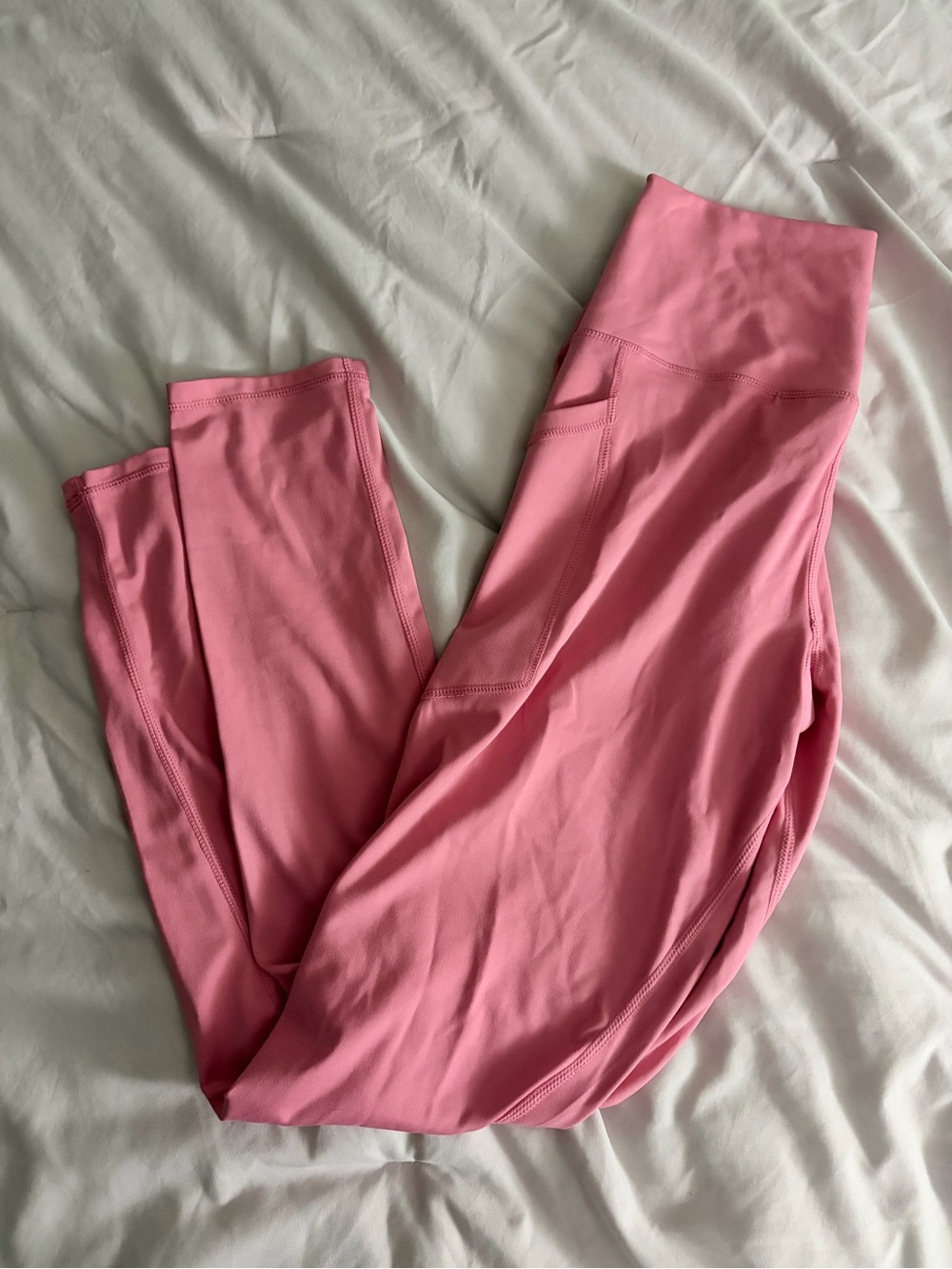 High-Waist Pink Women's Leggings
